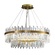 Люстра подвесная, медь, кристалл, GURBUZ 100*35, металл, LED.