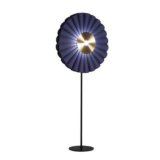 Торшер, синий, золото, Random Blue 60*160, LED, металл, ткань
