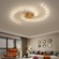 Люстра золотая Eltora, металл, 128*9 см, светодиодная, LED