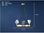 Дизайнерский светильник медь Ubrisol, 47,7*65,9 см, led, E14, медь, хрусталь