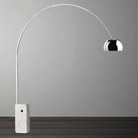Торшер хром ARCO, 170*210 см, e27, металл, современный, хром
