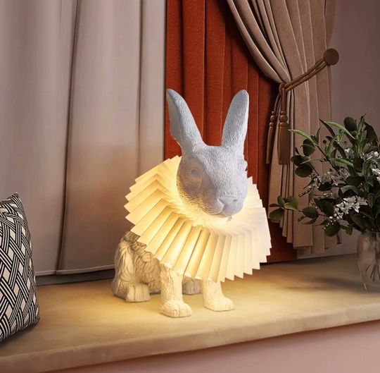 Настольная лампа RABBIT 30*32, белый, смола