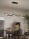 Люстра черная Ivalept, металл, 100*25 см, светодиодная, LED