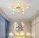 Люстра золотая Exalor, металл, стекло, 97*17 см, светодиодная, LED, G9