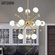 Дизайнерский светильник белый Velmora, 80 см, 80*80 см, led, e14, сплав, стекло