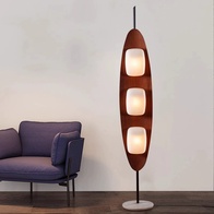 Торшер белый 26*26*160 см, LED, ПММА, мрамор, 24 Вт