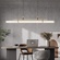 Люстра золотая Elmora, металл, 115*18 см, светодиодная, LED