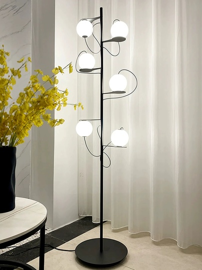 Торшер черный Elyxor, 35*165 см, LED, металл, 24 Вт