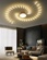 Люстра золотая Alventra, металл, 128*9 см, светодиодная, LED