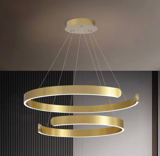 Люстра подвесная, медь, ПММА, STELLA 40*60 металл, LED.