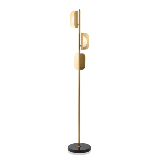Торшер золото Elorex, 27*170 см, LED, Е27*3, мрамор металл, 7 Вт