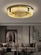Потолочный светильник, золото, хрусталь, AMELLI 40*13 металл, LED.