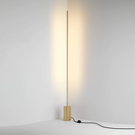 Торшер, золото, Flow Modern 120*15, LED, металл, ПММА