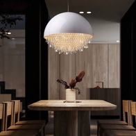 Люстра подвесная, серебро, белый, кристалл, SALENA 30*35 металл, LED.