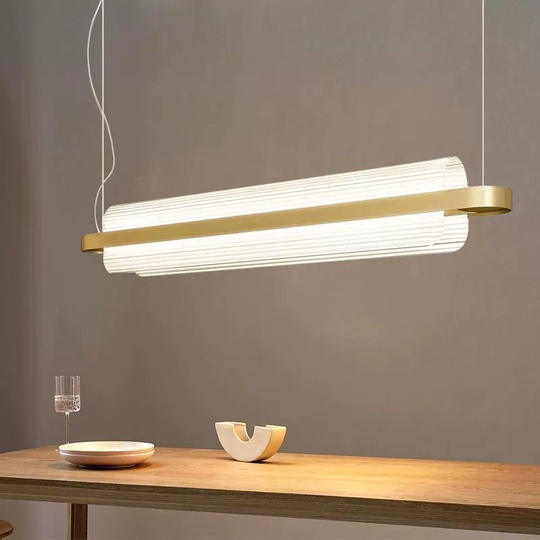 Светильник подвесной, медный, Eluvora, металл, 120*17 см, светодиодная, LED