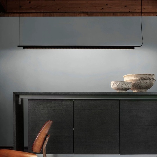 Люстра черная Vantor, металл, 120*200 см, светодиодная, LED
