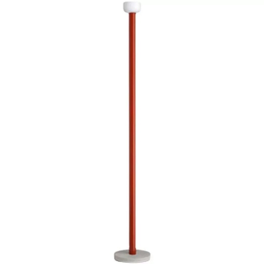 Торшер красный Elevith, 25*178 см, LED, мрамор металл, 10 Вт