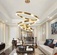 Люстра подвесная, медь, ПММА, IRON 40*60*80 металл, LED.