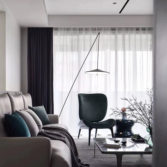 Торшер черный Ezompa, 156*225 см, LED, металл, 6 Вт
