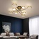 Люстра золотая Aerelix, металл, 126*26 см, светодиодная, LED