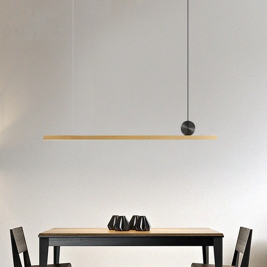 Люстра медная Luma, металл, 88*130 см, светодиодная, LED
