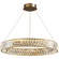 Люстра подвесная, медь, хрусталь, MASON 50*8 металл, LED