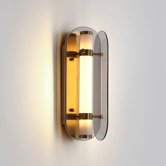 Настенный светильник ABBY, Бра 15*35, бронза, металл, LED.