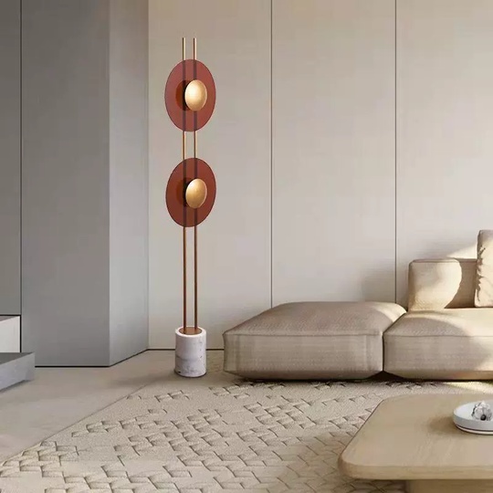 Торшер белый Espryn, 35*35*170 см, LED, мрамор, 15 Вт