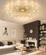 Люстра золотая Altreve, металл, стекло, 115*18 см, G4