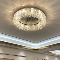 Люстра подвесная, золотой, кристалл, SPARKLING 80*17, металл, E14.