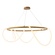 Светильник подвесной бронзовый Eclipsera, металл, трос 120 см, 80*30 см, LED