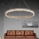 Люстра подвесная, золотой, кристалл, LADYWISE 80*120, металл, LED.