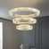 Люстра подвесная CALISKAN 100*150 золотой, хрусталь, металл, LED.