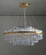 Люстра подвесная, бронза, хрусталь, VINTAGE 80*36, металл, LED.