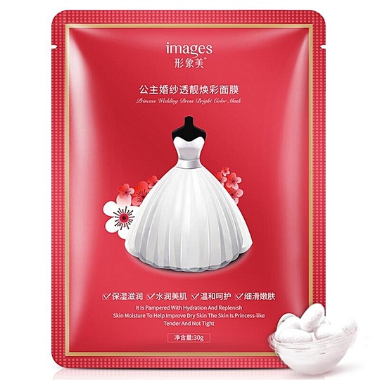 Отбеливающая маска для лица Princess wedding dress