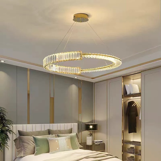 Люстра подвесная, медный, кристалл, AYSIN 100*80, металл, LED.