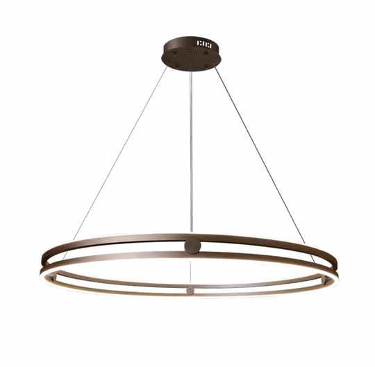 Светильник подвесной бронзовый Elythrix, металл, трос 120 см, 100*7.5 см, LED