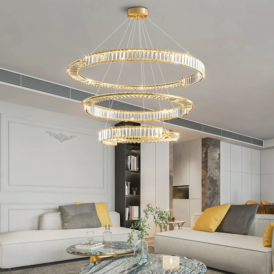 Люстра подвесная, медный, кристалл, AYSEN 60*80*100, металл, LED.