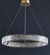 Люстра подвесная, медь, хрусталь, MASON 70*8 металл, LED