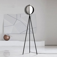 Торшер черный Lumus, 50*155 см, светодиодный, Е27, металл, 10 Вт