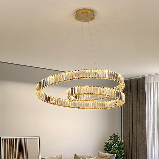 Люстра подвесная, медный, кристалл, AYSEL 100*20, металл, LED.