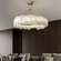 Светильник подвесной медный Altreva, медь, мрамор, 65*25 см, LED