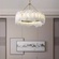 Светильник подвесной медный Altreva, медь, мрамор, 80*25 см, LED