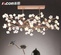 Дизайнерский светильник led 120 см, 80*70 см, базовый, led, железо, стекло, китай