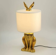 Настольная лампа HARE 23*49, золото, смола.