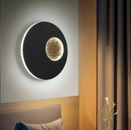 Настенный светильник LESTER 25*25, черный, металл, LED.