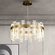 Светильник подвесной медный Evolqua, металл, трос 120 см, 60*30 см, LED