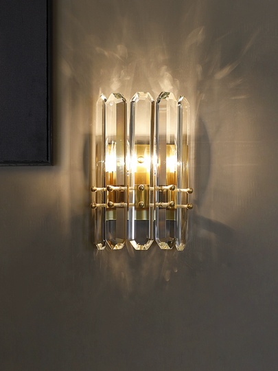 Настенный светильник желтая бронза NEVA, Бра, 19*30, металл, LED.