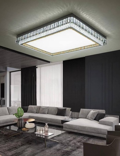 Потолочный светильник, золото, кристалл, LINKA 80*60 металл, LED.
