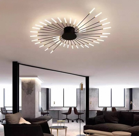 Люстры черная Elyzorn, металл, 105*9 см, светодиодная, LED